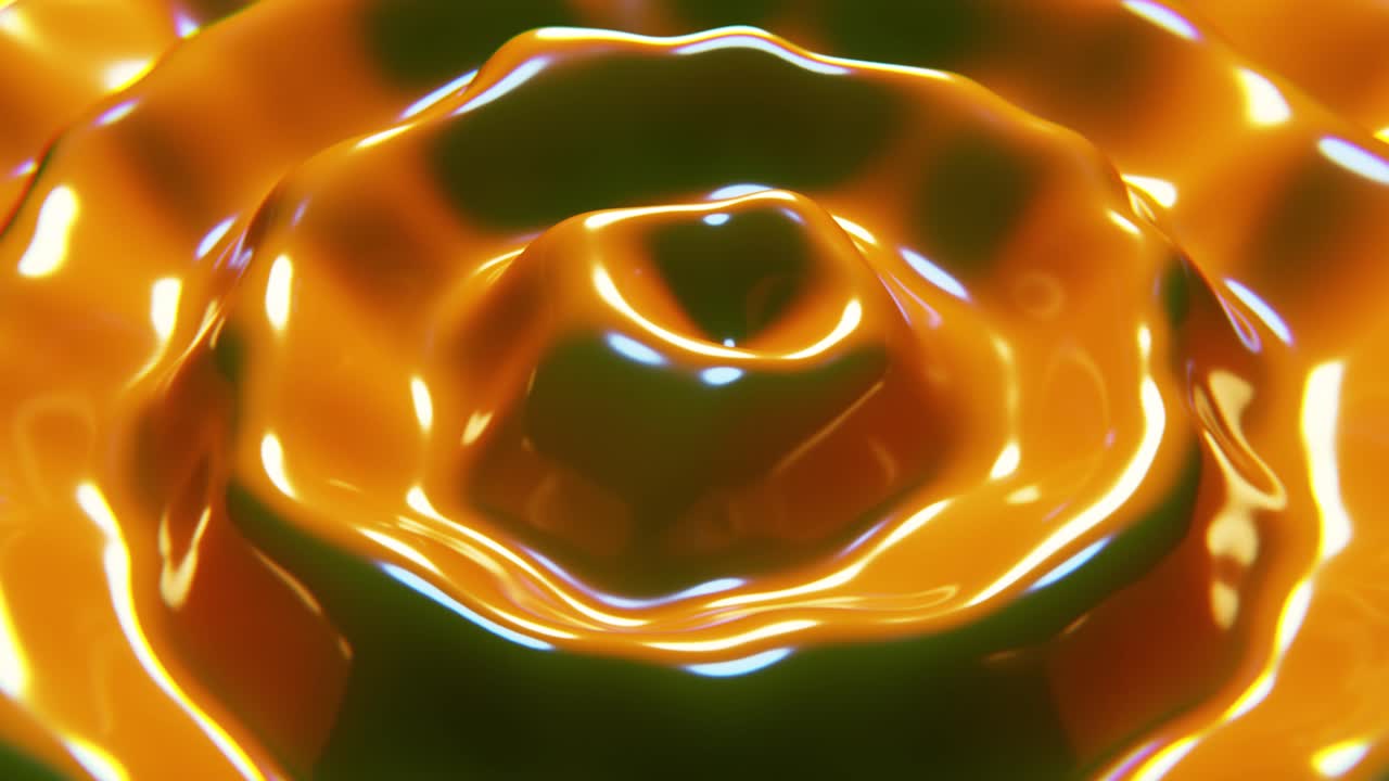 Superfície Fluida Abstrata com Ondulações Neon Brilhantes.