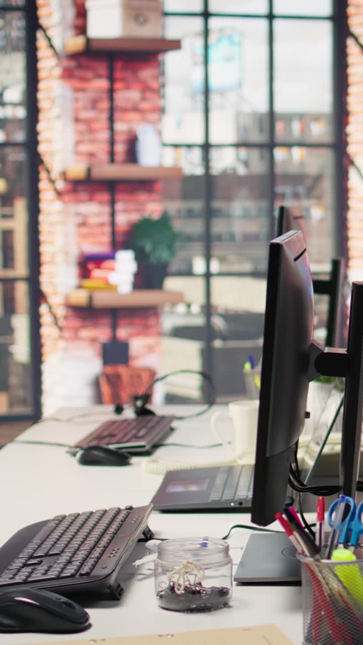 Vertical video Call center manager teaching intern how to track clients shipment parcels