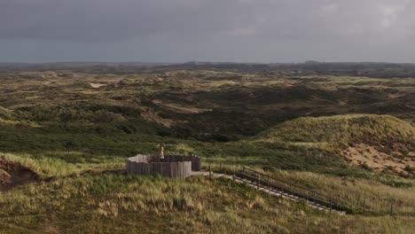 Historical Fort Amidst Sand Dunes