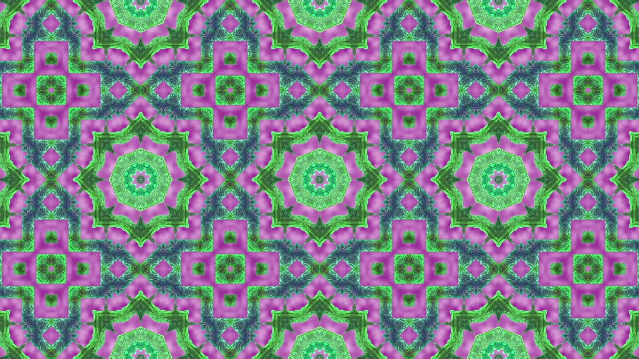 3d en bucle abstracto ornamentado fondo decorativo. hipnótico caleidoscopio de moda.