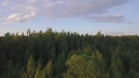 Aerial-rural-scene-at-sunset-Russia