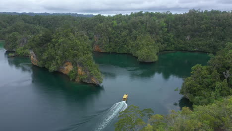 bahía de la isla tropical con excursión en barco