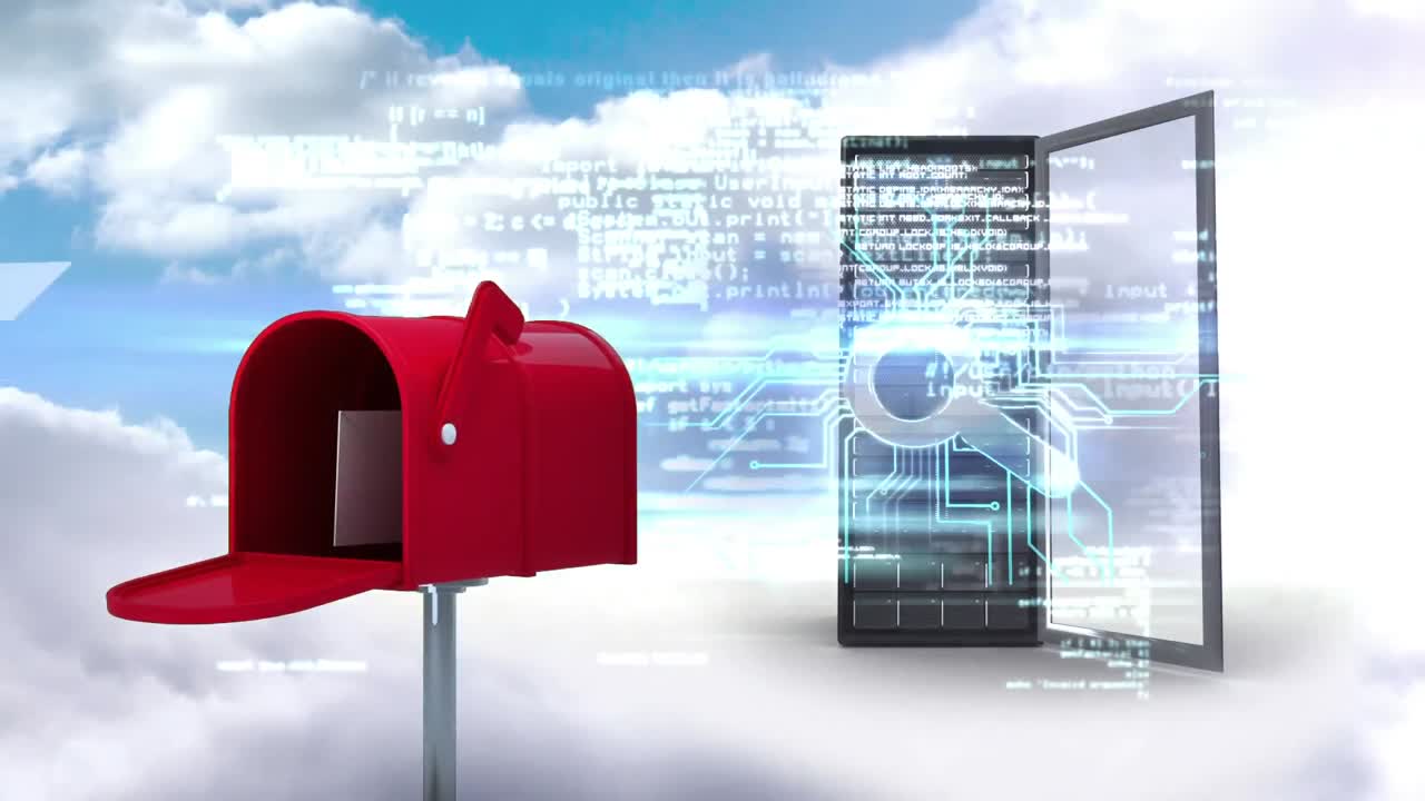 почтовый ящик и процессор в небе