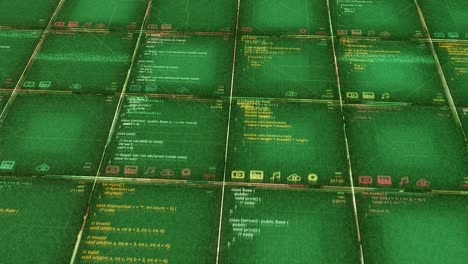visualización de código de programación abstracta