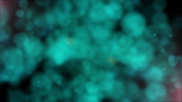 Animatie abstracte bubbelexplosie met draaiende camera