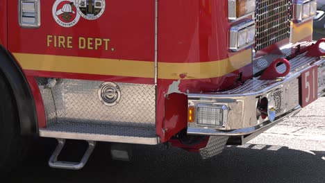 fire truck close up - la county