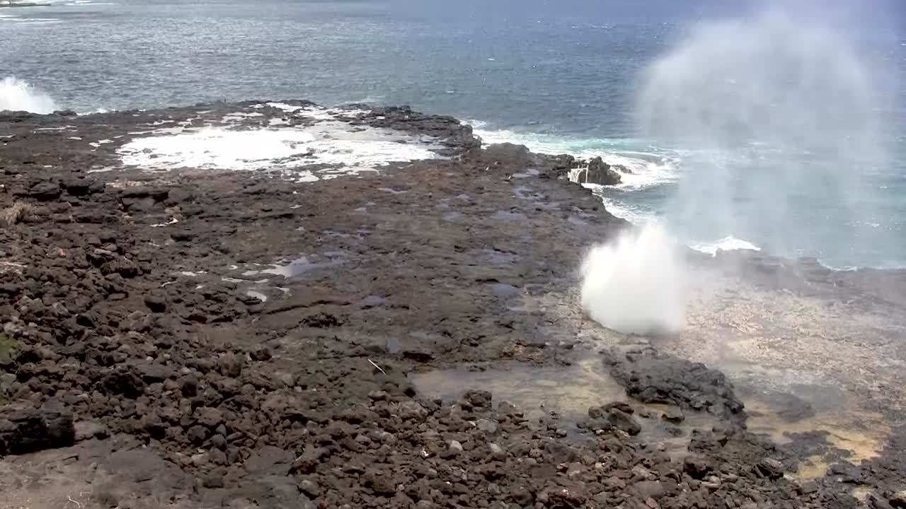 The Hawaiian Halona Blowhole is even impressive on a relatively calm day.