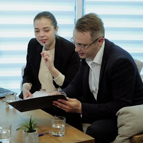 business team and manager in a meeting