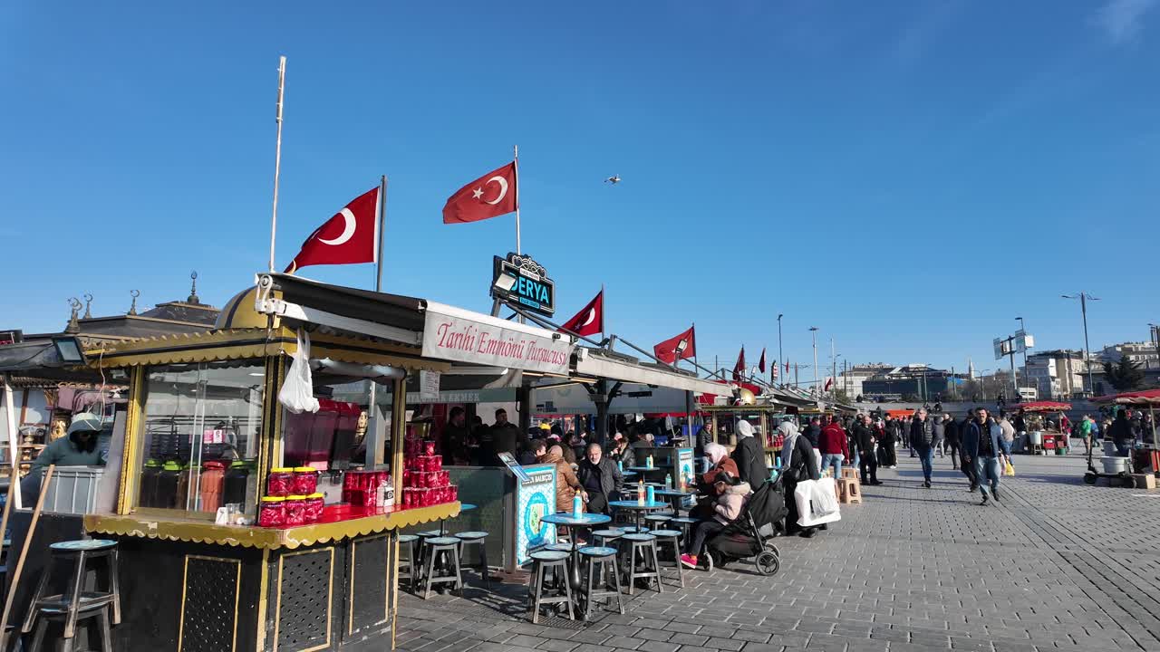 Street Food Stalls in Istanbul, Turkey