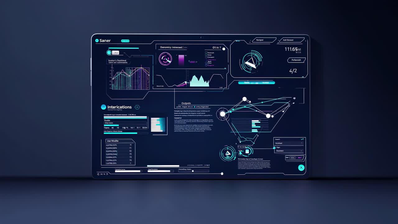 Minimalist video concept with a dark, abstract background