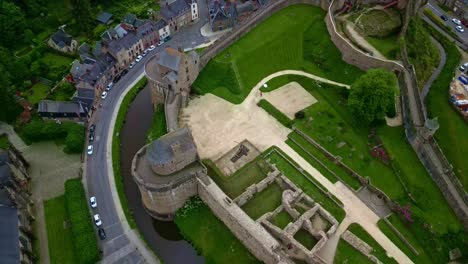 rampart of fougères castle ille-et-vilaine in france