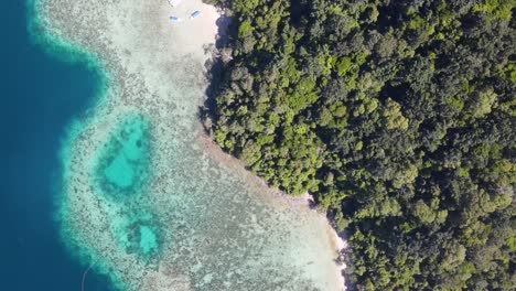 Aerial-Flying-Over-Tropical-Gaya-Island-Off-Kota-Kinabalu