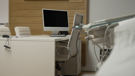 medical office with ultrasound machine