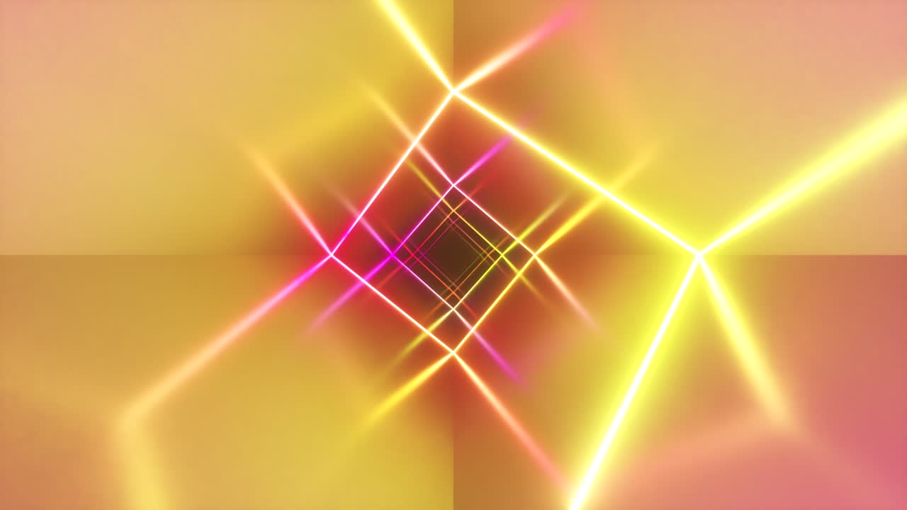 ネオンのトンネル 抽象的な背景