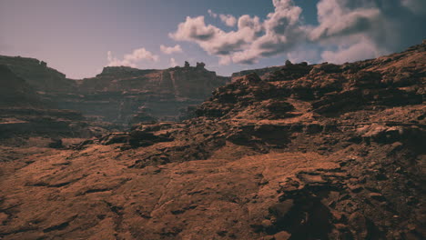 a desolate canyon landscape