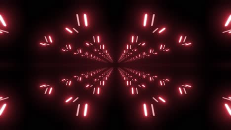 túnel de neón abstracto