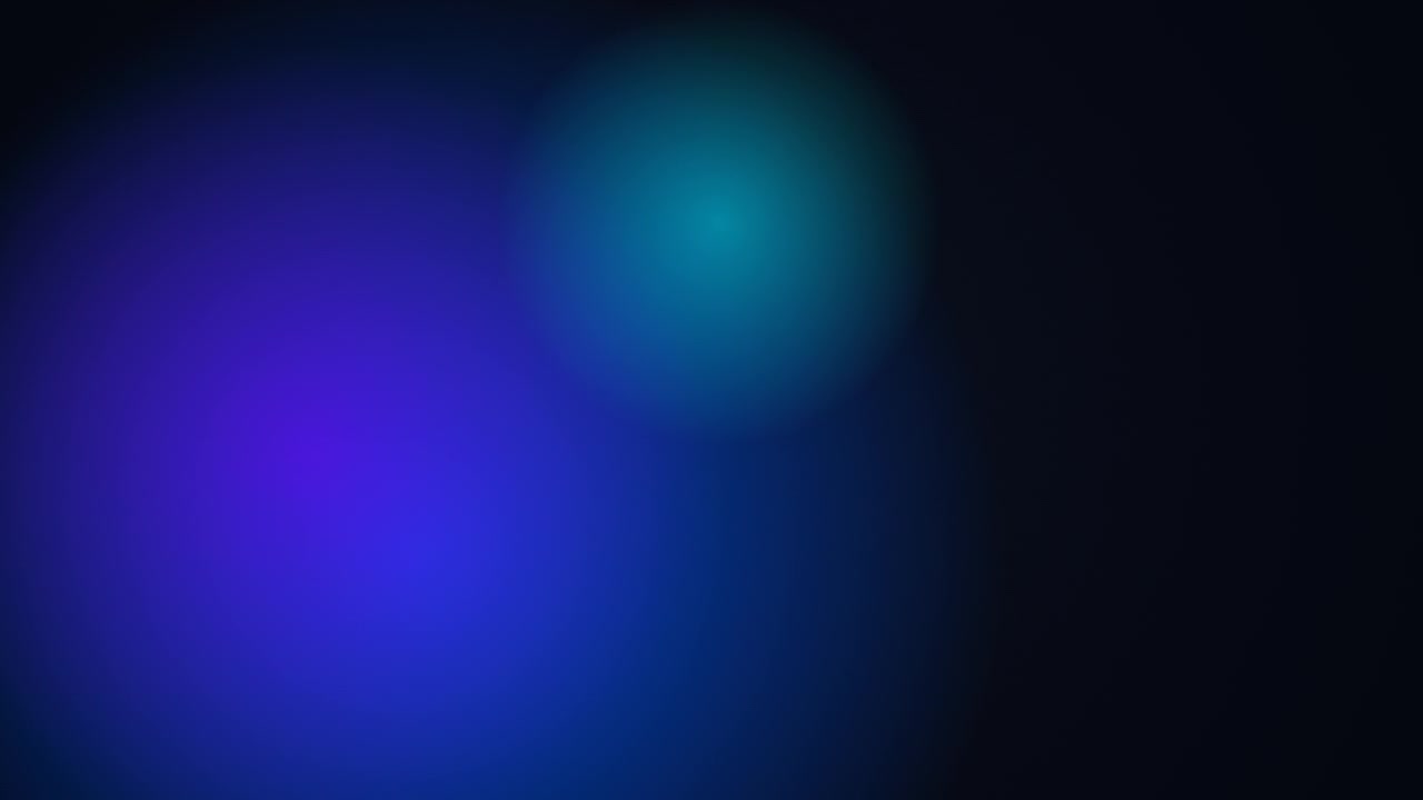 Abstract Motion Background with Glowing Blue and Purple Orbs
