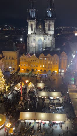 christmas market at night