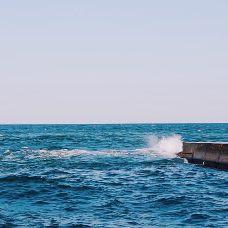 breaking sea wave