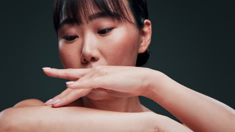 close-up portrait of a beautiful asian woman