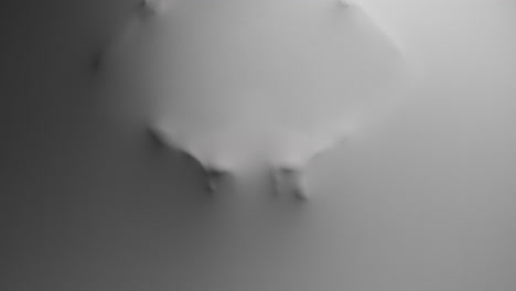 a creepy silhouette of a woman appears from the white surface
