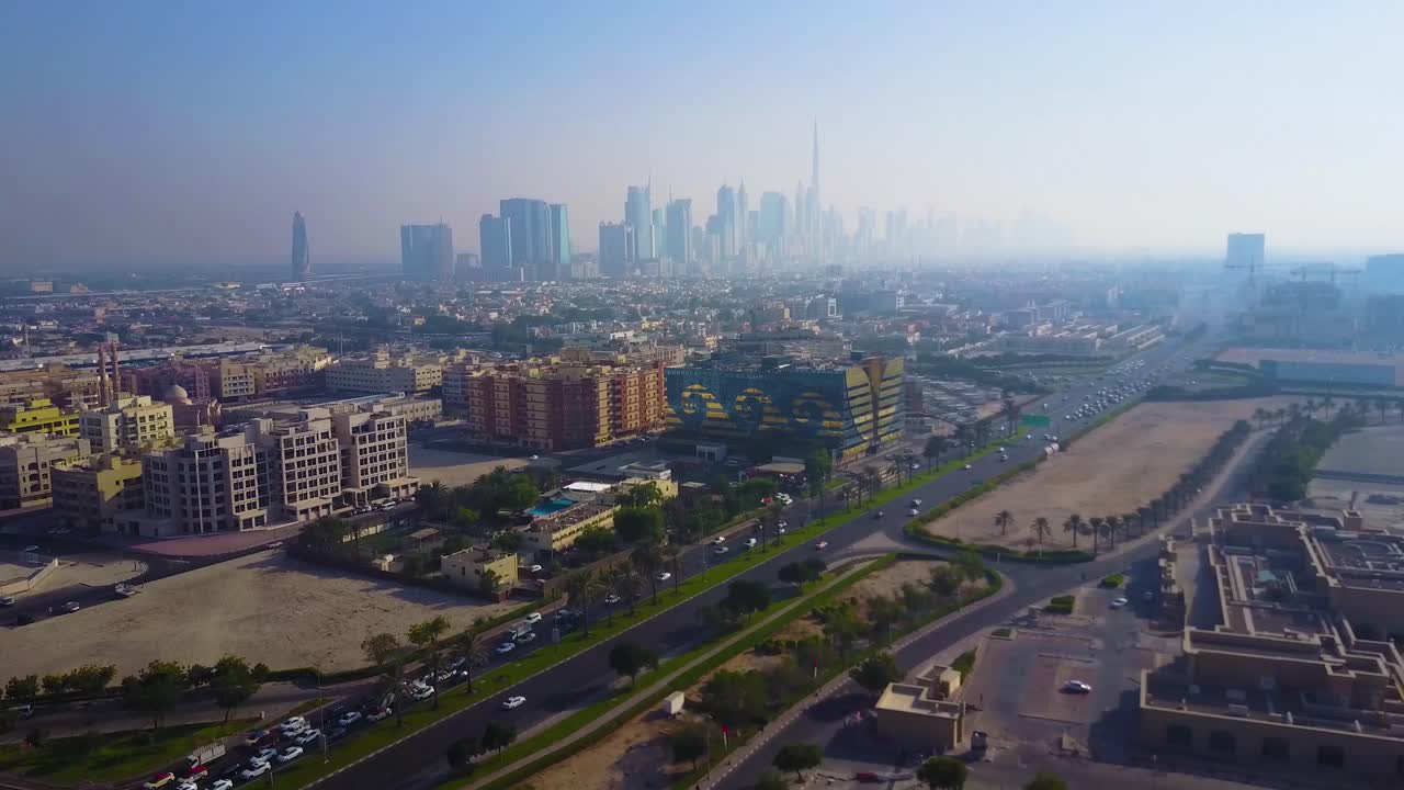 el paisaje urbano de dubái vista aérea