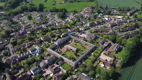 Video-De-Dron-De-4k-Del-Pueblo-De-Bridge-Cerca-De-Canterbury-En-El-Reino-Unido