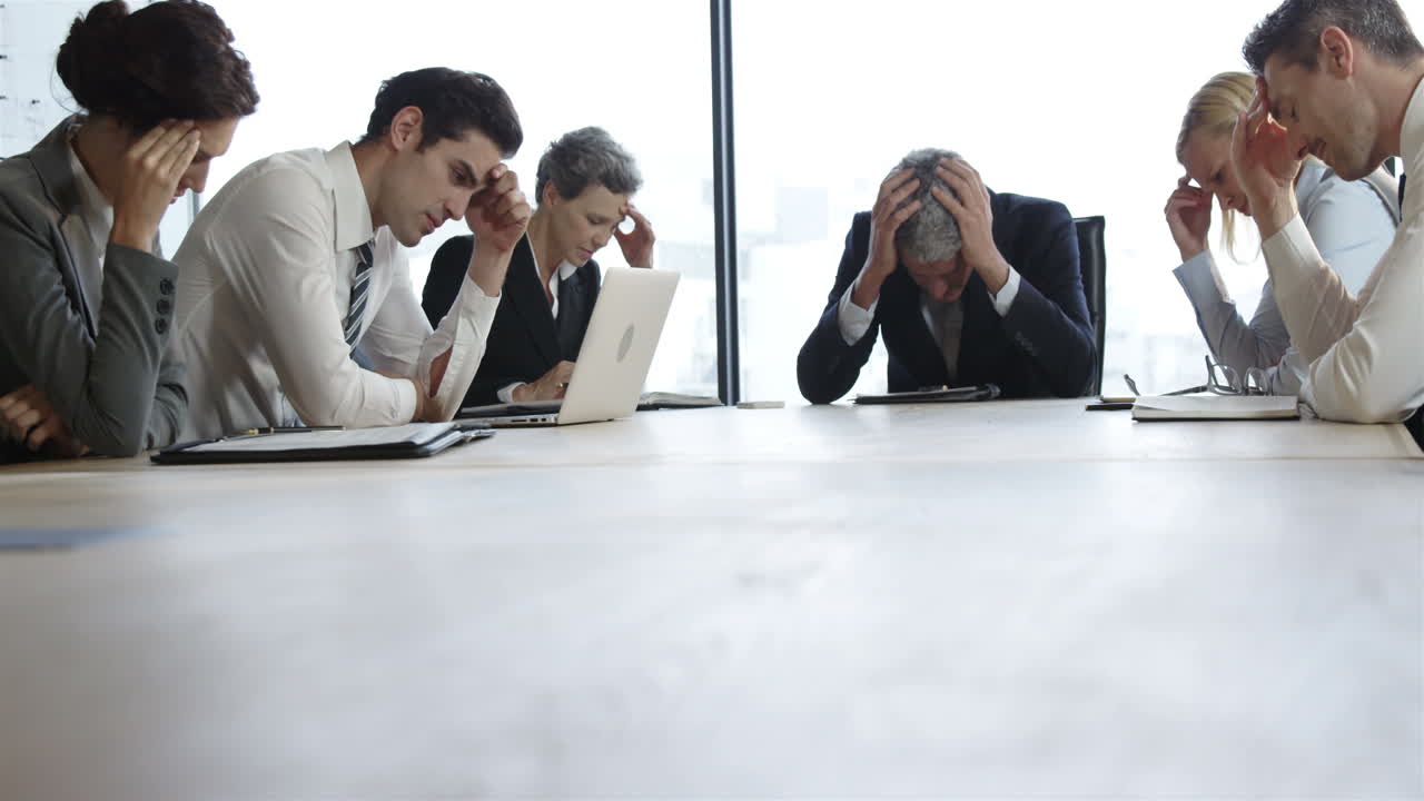 equipo de negocios con problemas