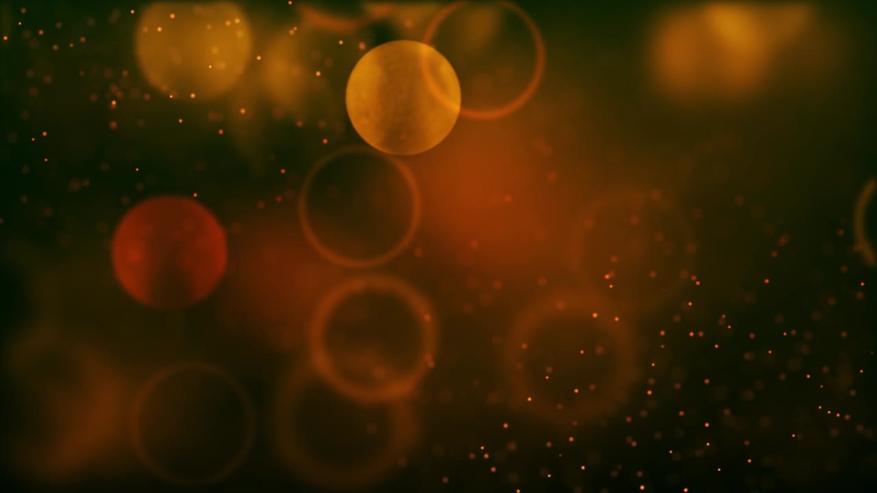 sfondo dei cerchi di particelle bokeh