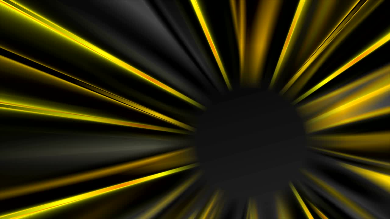 video de animación de rayos brillantes de color gris oscuro y amarillo