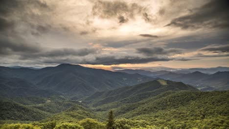 blue ridge mountains asheville north carolina time lapse cinemagraph