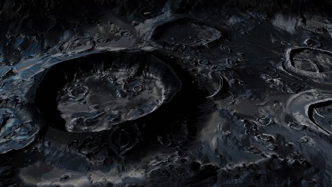 Moon surface with many craters