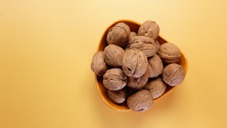 a bowl of walnuts