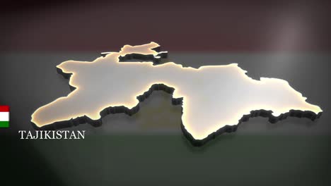 3d animated map of tajikistan