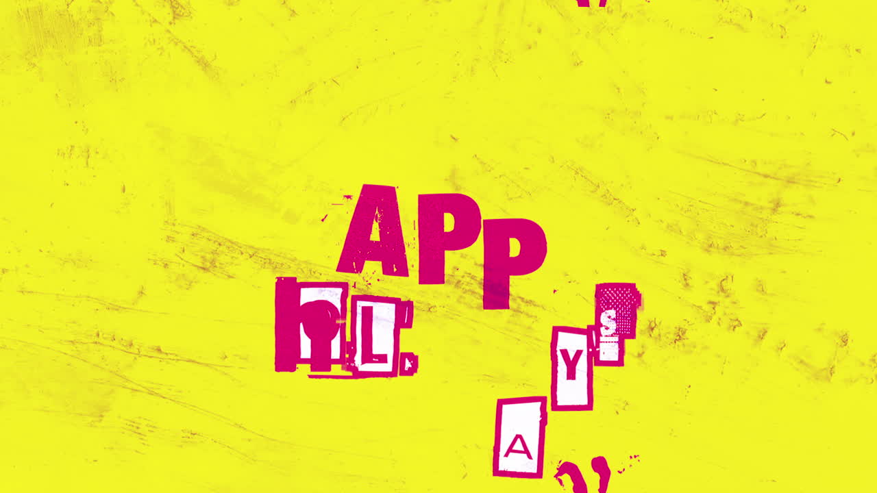 Festive greetings cheerful pink Happy Holidays text on textured yellow background