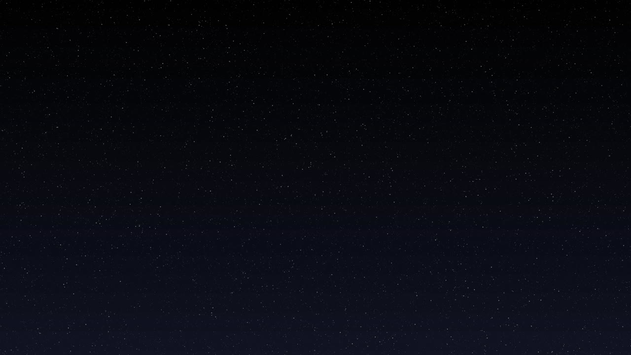 반이는 별들이 있는 별이 있는 밤하늘 애니메이션