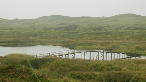 Dänische-Landschaft-An-Der-Westküste-An-Bewölktem,-Launischem-Tag