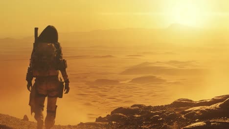 astronaut exploring mars