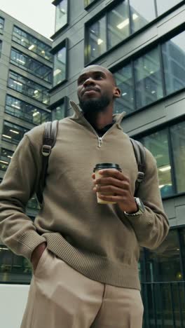 businessman walking in city