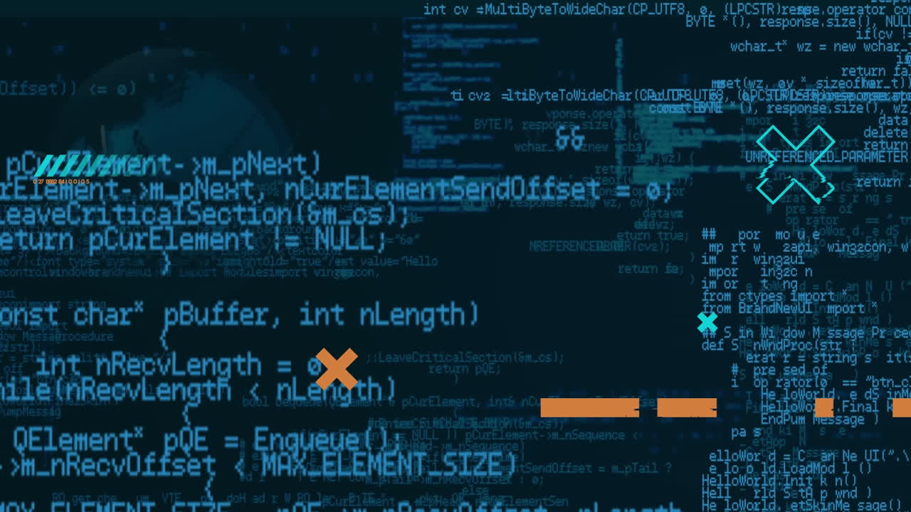 Animation of markers and blue data processing
