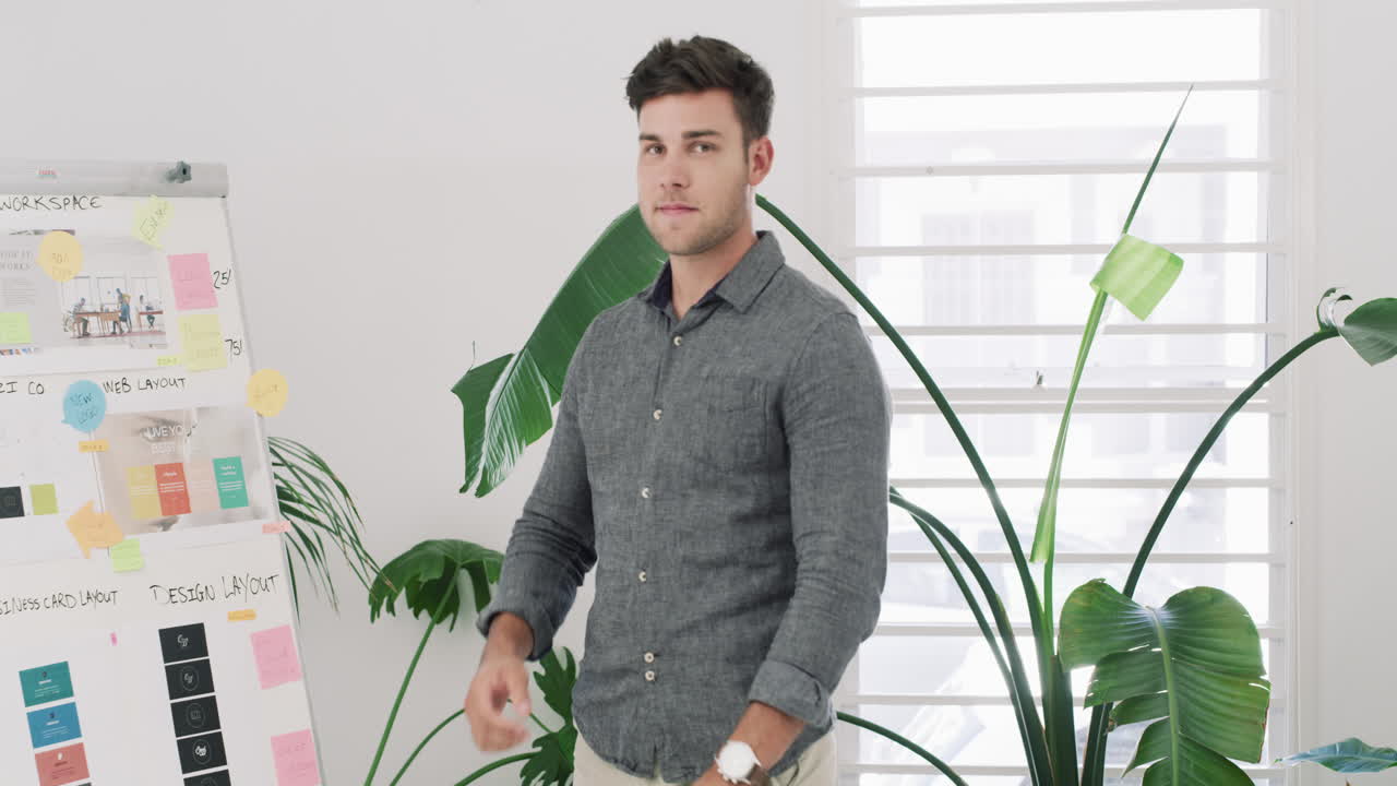 자신감 있는 젊은 사업가