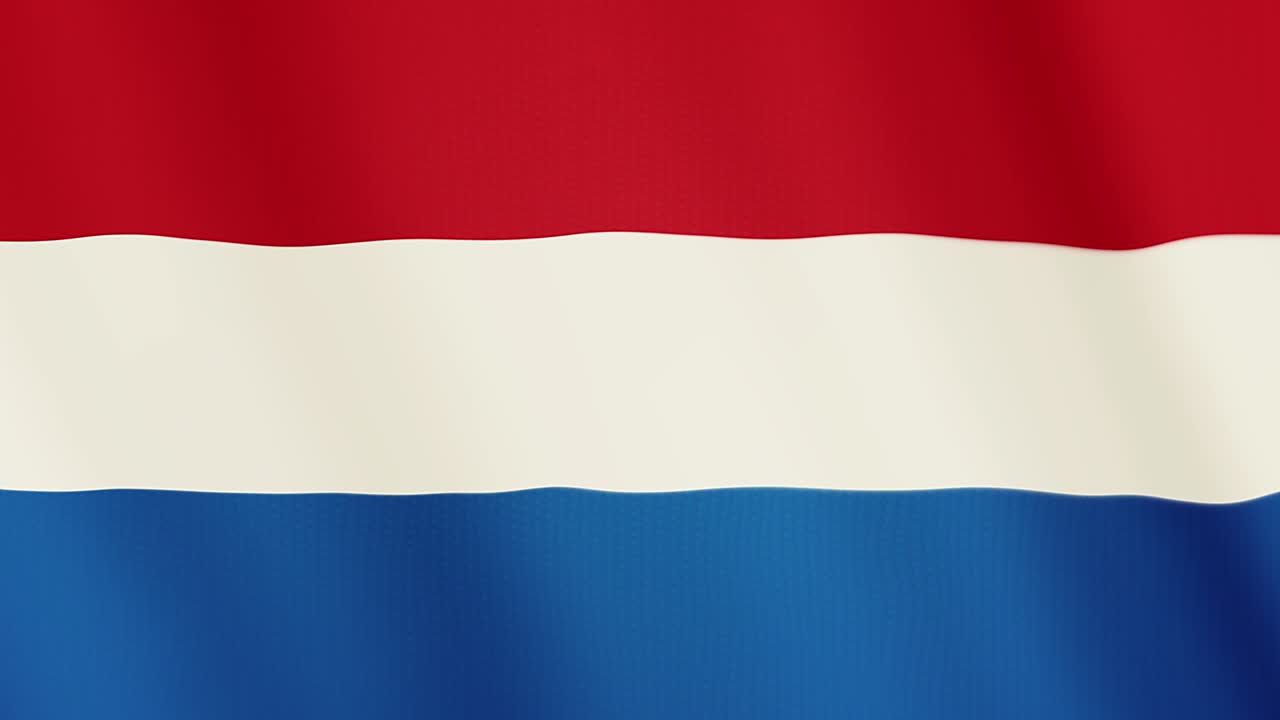 Luxembourg flag waving animation. Full Screen. Symbol of the country