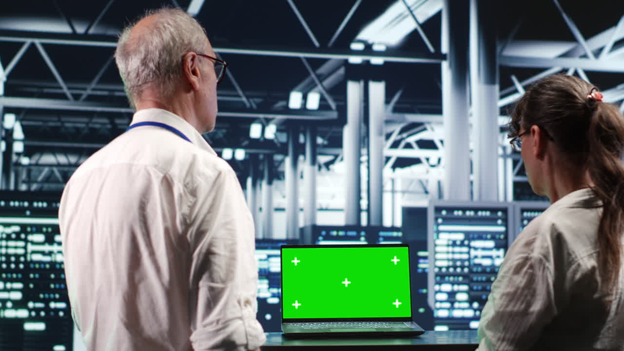 перекрестная проверка сервера ноутбука с зеленым экраном