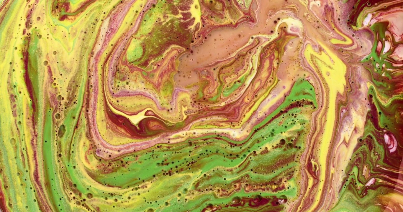 Peinture abstraite en marbre liquide