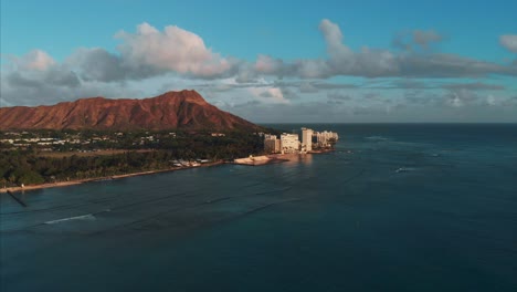 aerial drone footage of honolulu, hawaii