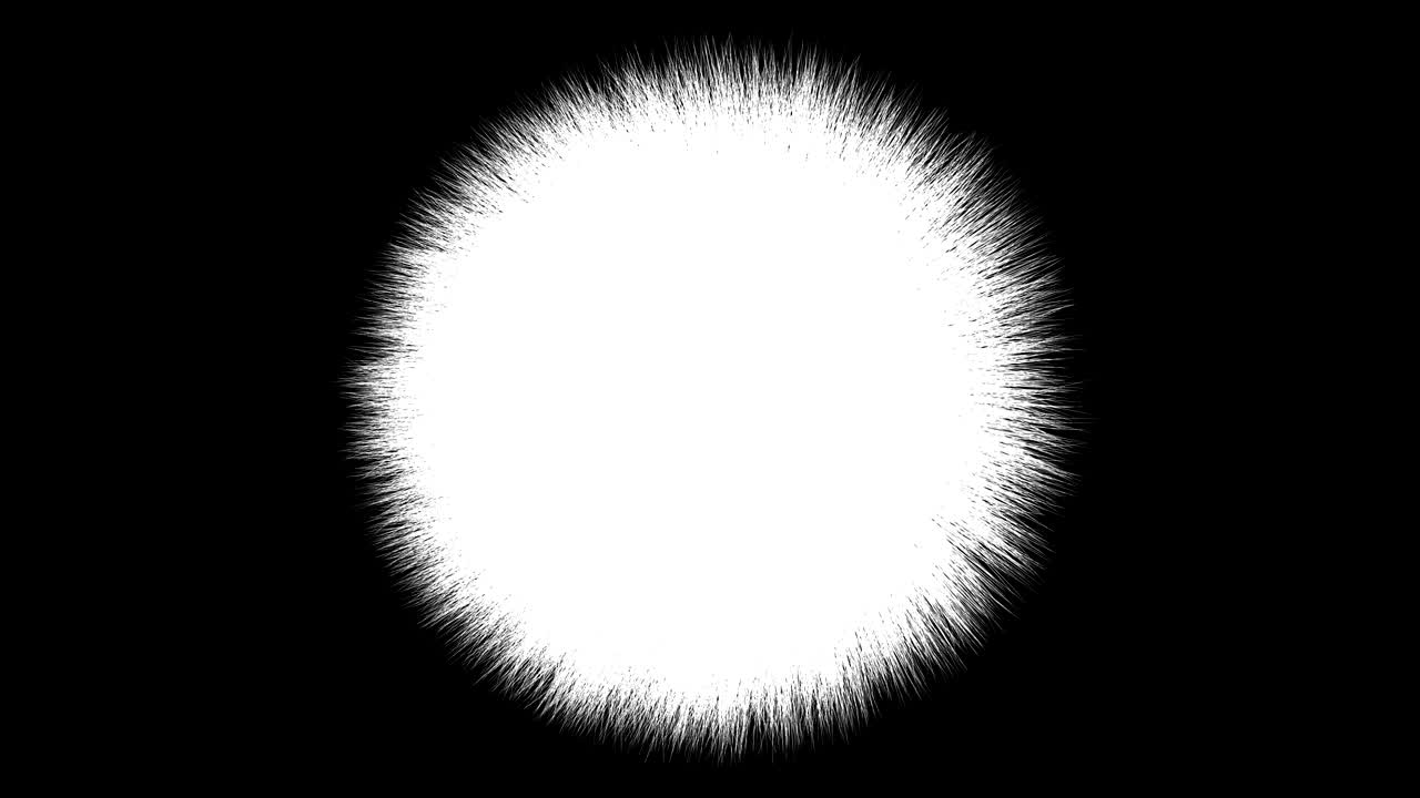 회전하는 은 공, 4k 해상도, 루핑, 알파 채널