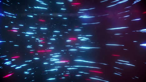 animación de rastros de luz azul y roja girando contra un fondo negro