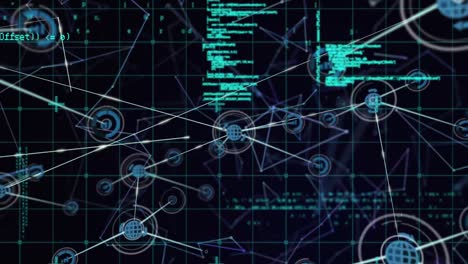 Animation-of-network-of-connections-over-data-processing