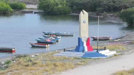 monument at tortuguero naval battle, azua in dominican republic