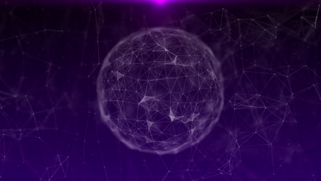 3d abstract futuristic plexus sphere animation of rotating tech earth globe animation sphere in the